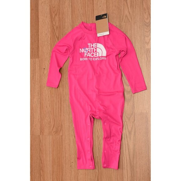 NWT-TNF INFANT SUN SUN ONE PIECE LINARIA PINK OUTFIT~6-12M - Picture 1 of 4